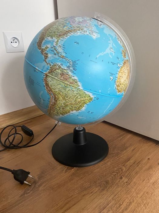 Globus  podświetlany duży