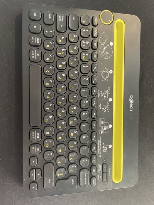 Bluetooth клавіатура Logitech, 3 девайси одночасно