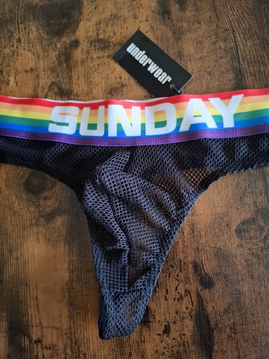 Slipy męskie, stringi Sunday roz. L