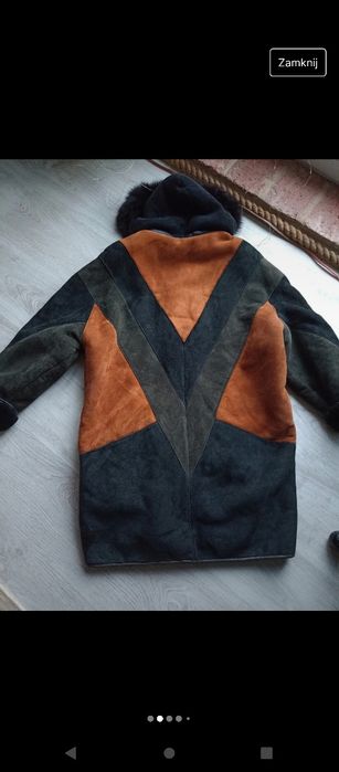 Kożuch naturalny kożuszek vintage