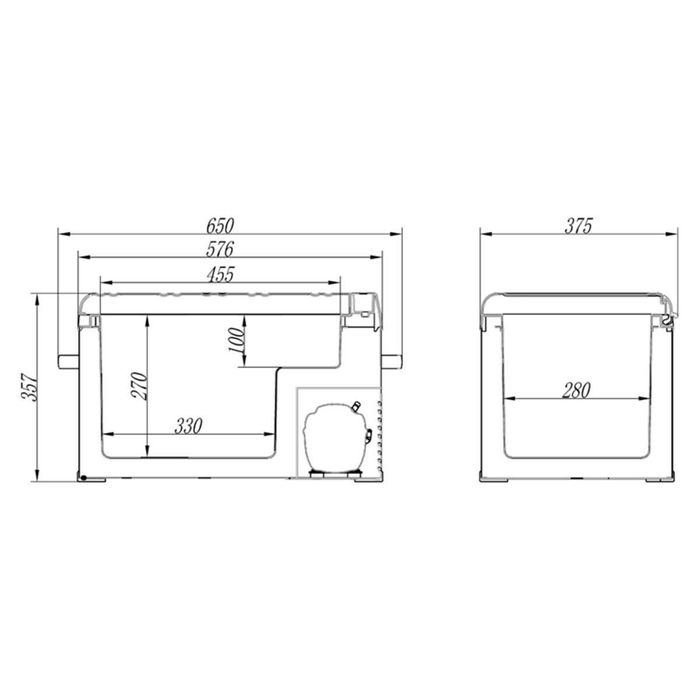 Холодильник автомобільний Brevia 30л 22410 (Безкоштовна доставка)