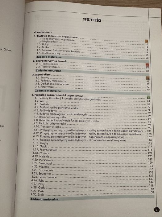 Vademecum biologia do matury