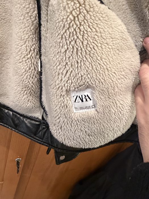 Куртка-дубленка Zara (чоловіча, розмір L)