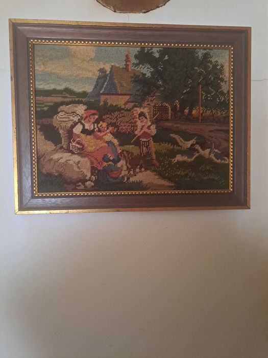 Stary obraz na płótnie