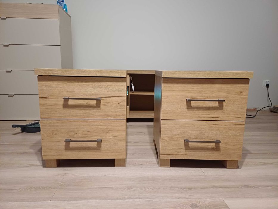 2 szafki nocne z szufladami