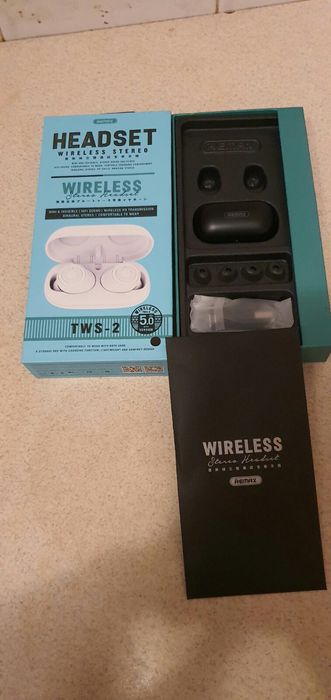 Навушники Bluetooth wireless Remax TWS-2 Black  Новые