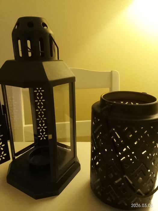Decoração porta velas - ótimo estado