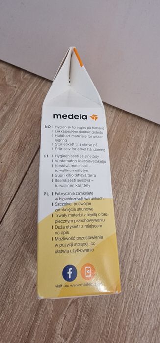 NOWE Medela torebki do przechowywania pokarmu, mleka 25 szt