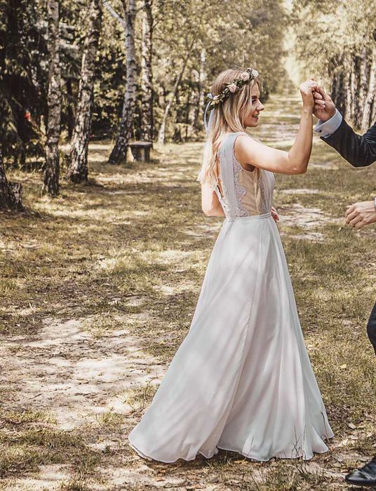 Suknia ślubna w stylu "boho"