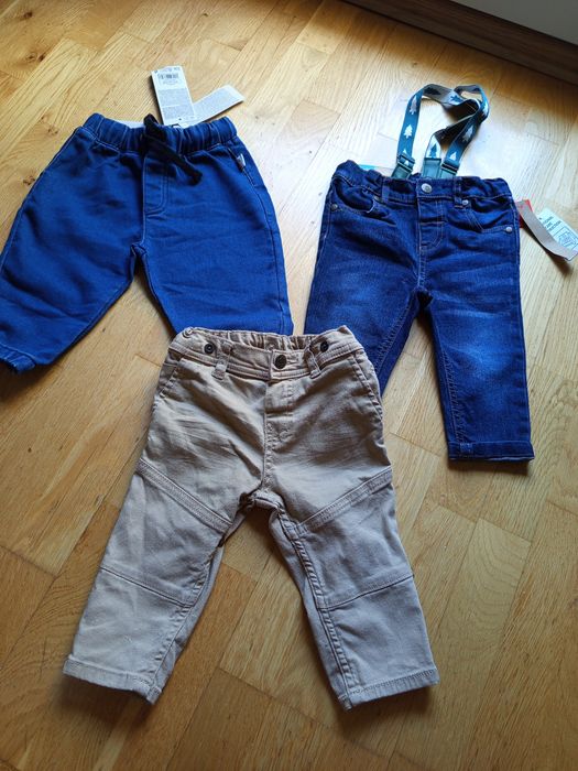 Nowe spodnie jeans chłopięce 74 cm