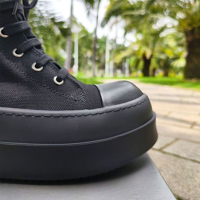 Кеди Rick Owens високі на платформі повністю чорні | кеди рік овенс кеды рик овенс кроссовки