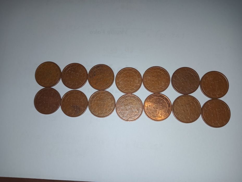Moedas 2 cêntimos Portugal