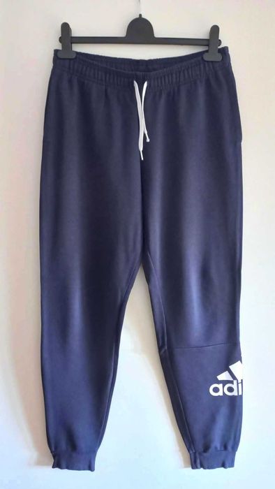 ADIDAS spodnie dresowe r.176 ( 15-16 Y) granatowe , bawełna BDB DRESY młodzieżowe