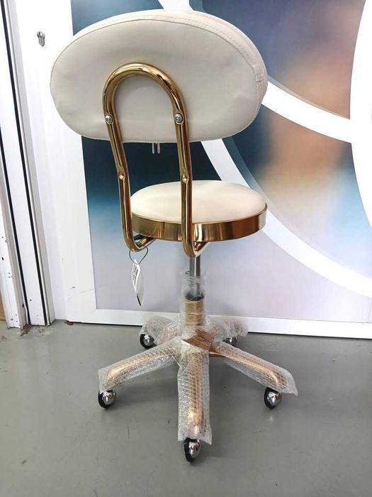 Cadeira de Manicure Douradas - NOVAS