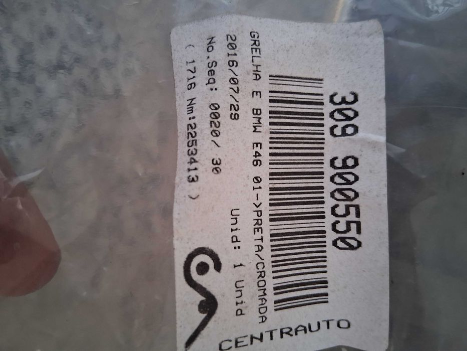 Grelha da frente bmw e46 esquerda