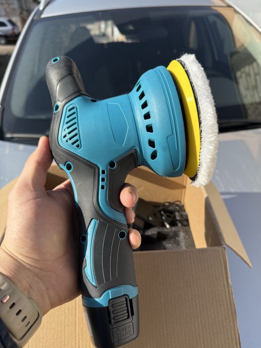 Ексцентрікова полірувальна акумуляторна машина Polisher повний комплек