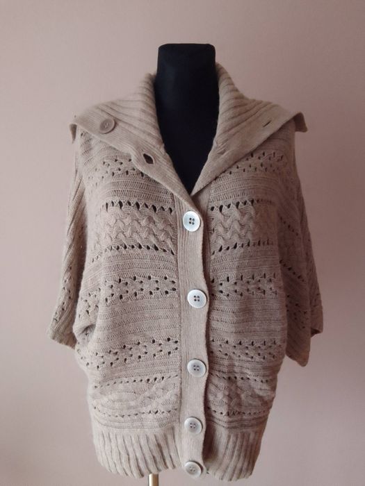 Sweter blezer kamizelka damska na guziki Marks & Spencer 16/44 nowy