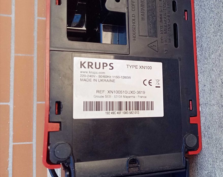 Máquina de café Krupps avariada