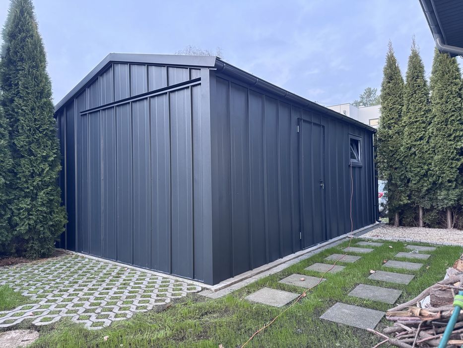 Garaż blaszany  rąbek 3x5 4x5 5x5 6x5 6x6