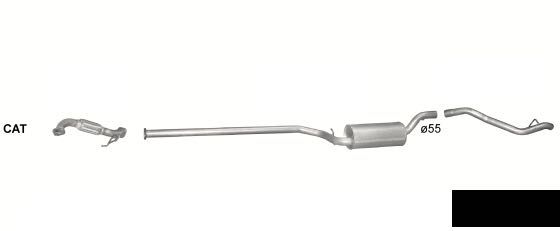 Глушитель резанатор Ford Escort Orion Focus Mondeo Scorpio Sierra