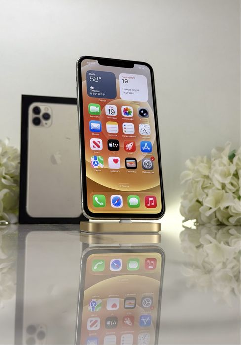 Стан Нового iPhone 11 Pro Max 512GB Neverlock 89%АКБ Silver (Магазин Гарантія)