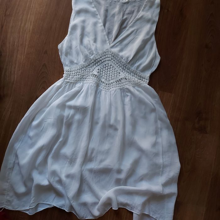 Biala sukienka Boho