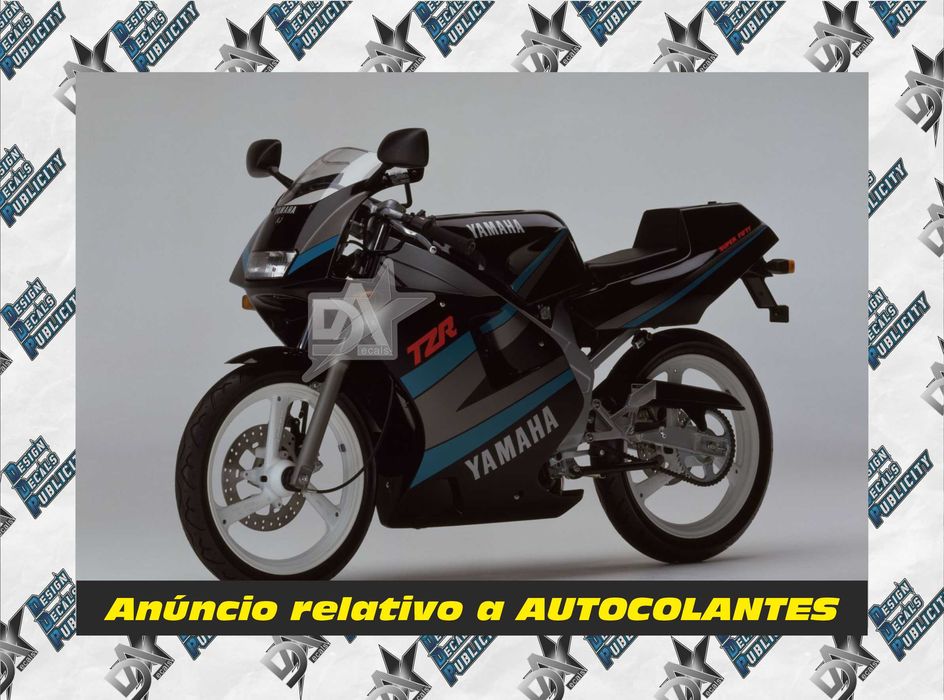Yamaha TZR 50 Decals -- 1990 
Black Motorcycle Version