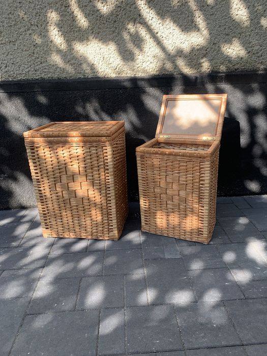 Корзина для білизни кошик ящик з кришкою з лози: 500 грн. - Меблі для ...