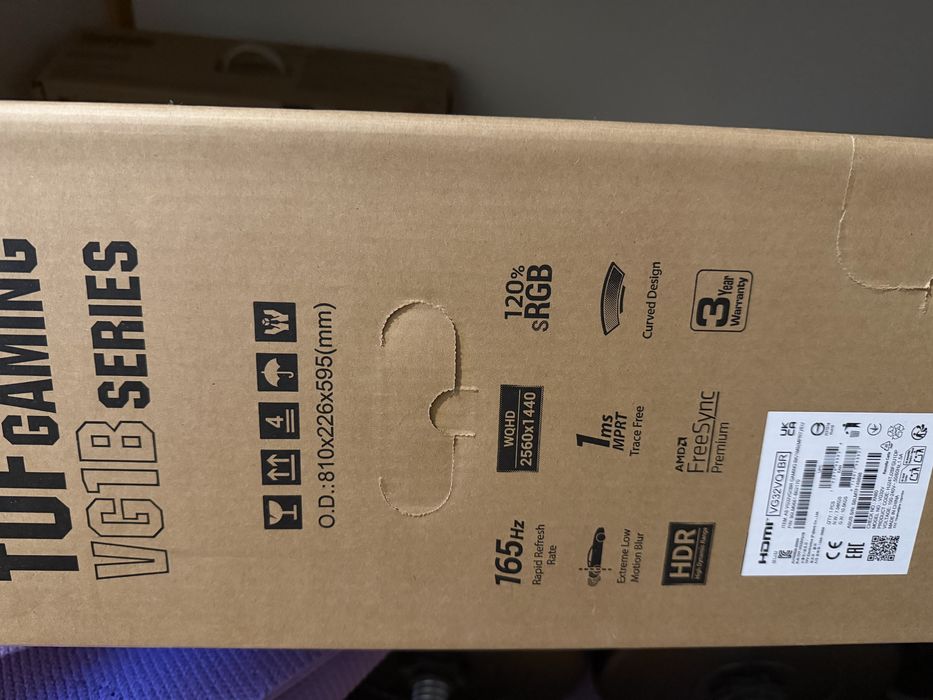 ASUS TUF VG32VQ1BR 32” 2K 165Hz Curved