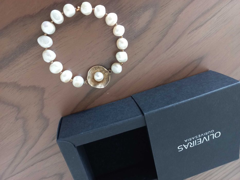 Pulseira pérolas naturais