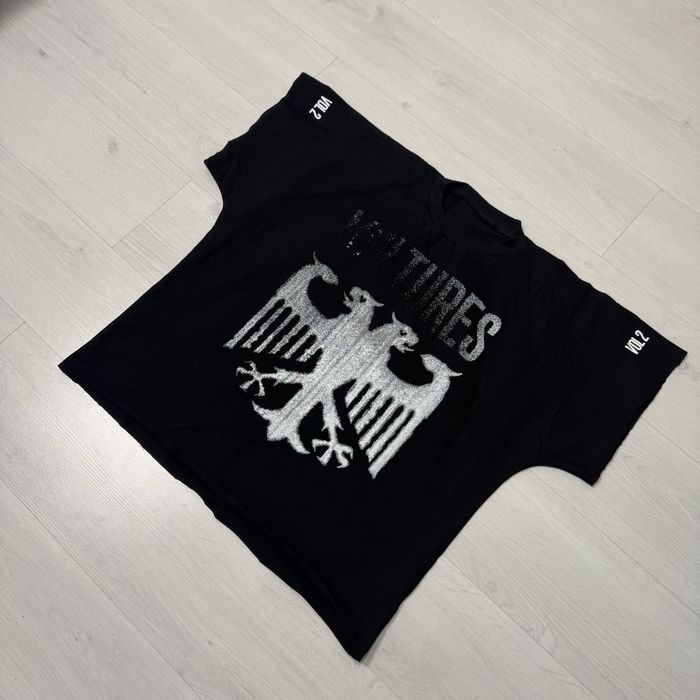 Vultures T-Shirt Black / White Kanye West Черные Псы