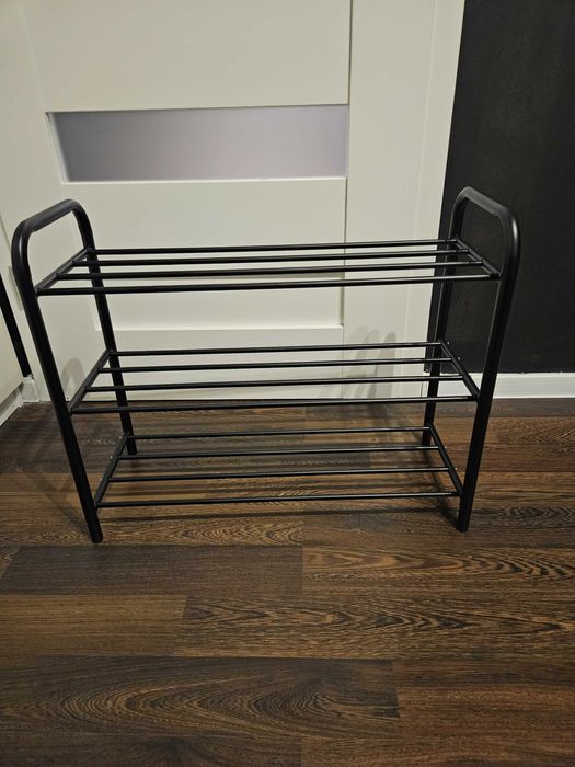 Pudełka z 3 poziomami czarna dom przechowywanie