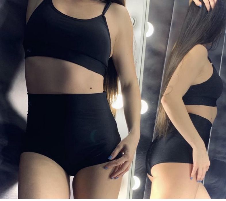 Шорты черные высокая посадка, высокие шорты для танцев спорта