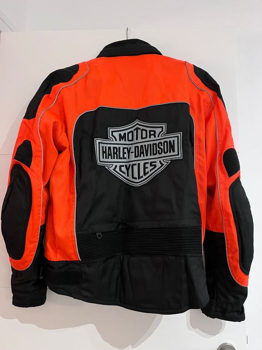 Jaqueta Harley Davidson Preto/Laranja