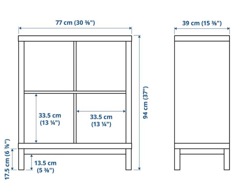 Móvel branco cubos