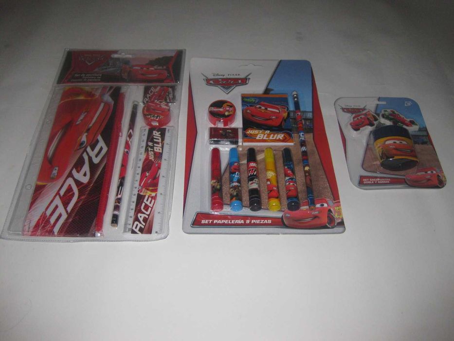 3 Kits Escolares do "Cars(Carros)" Selados!