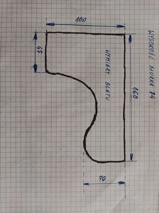 Biurko narożne duże