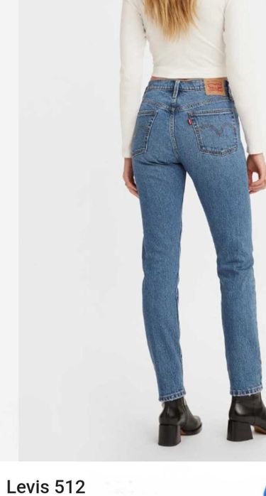 Jeansy damskie proste klasyk blue denim W29L30 LEVIS lEVI'S 512