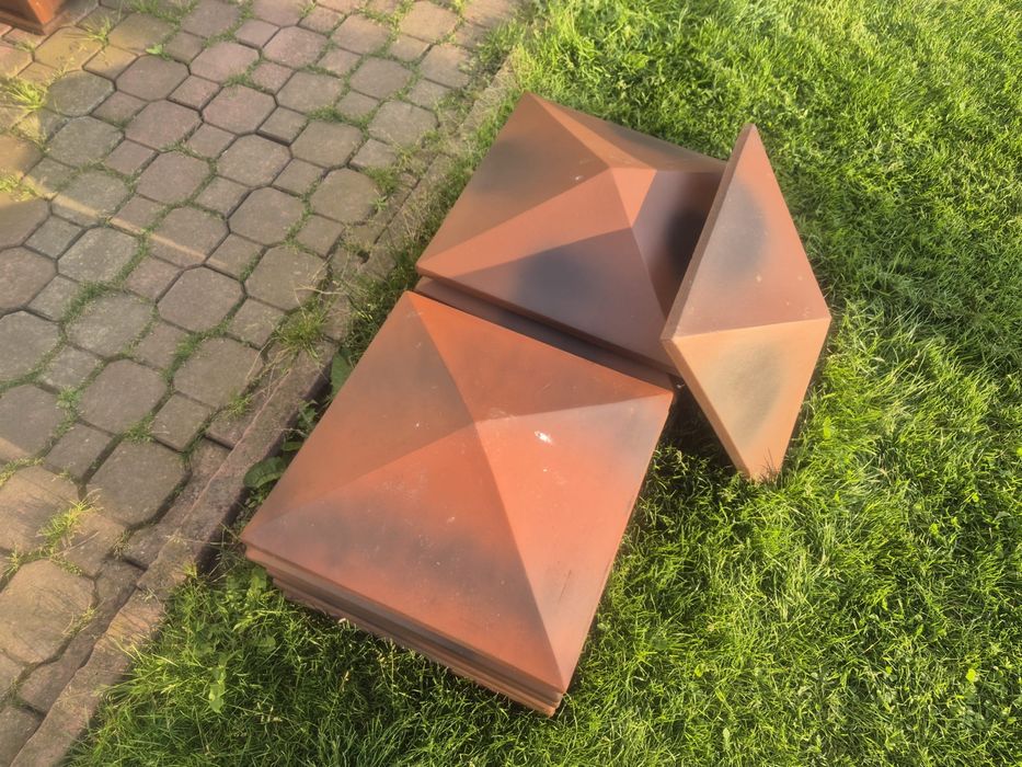 Daszek na słupek klinkierowy czapa nakrywa daszki