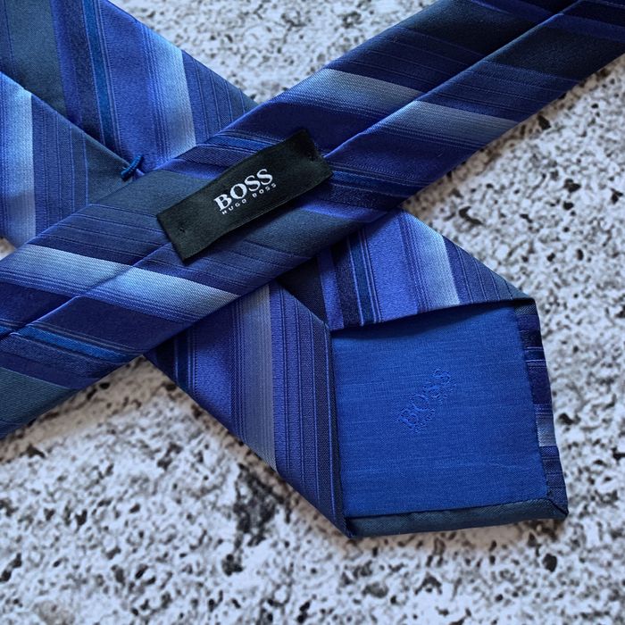 Hugo Boss Краватка Галстук Striped Silk Made in Italy