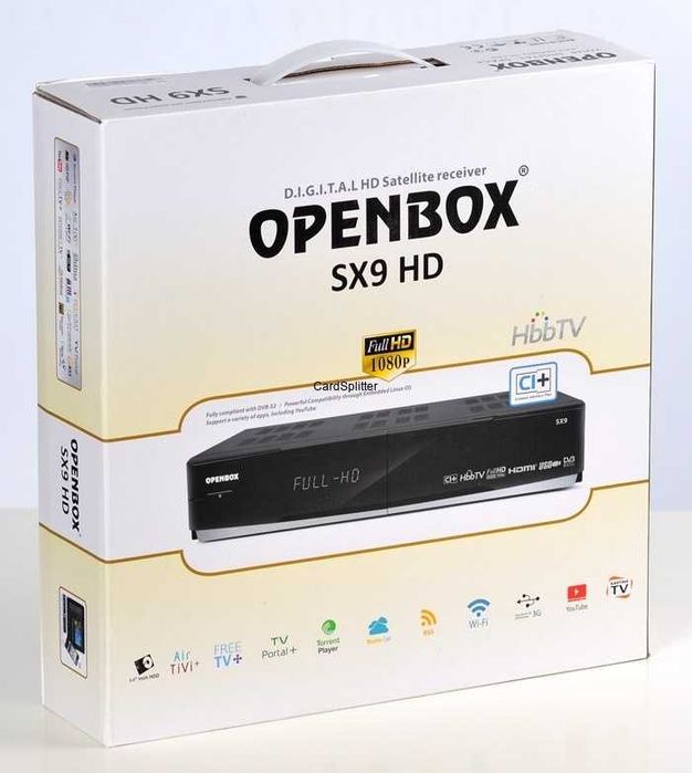 Openbox SX9 Twin HD CI+ dekoder satelitarny z pilotem oryginalnym