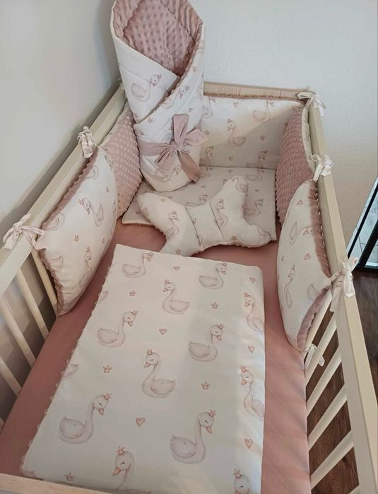 Pościel do łóżeczka dziecięcego + miękkie ochraniacze