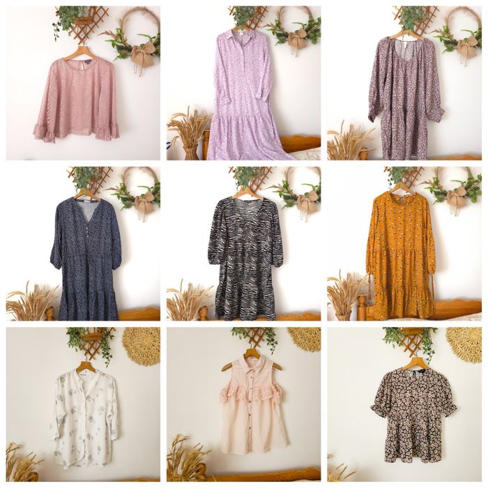 Ubrania damskie S, M, L, XL, XXL, 3XL sukienka spódnica oversize płasz