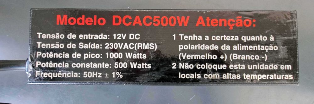 Inversor de potência ACTEK