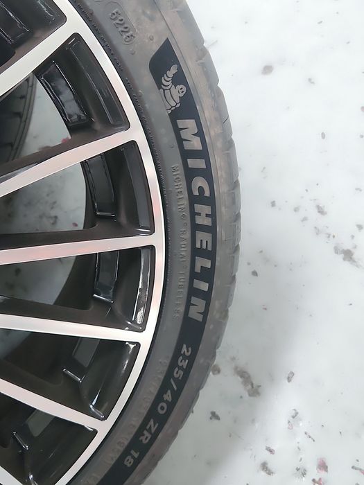 Jantes 18" Estilo AMG Look New Turbine + Pneus Michelin Pilot Sport 5 + Sensores TPMS (Como Novas)