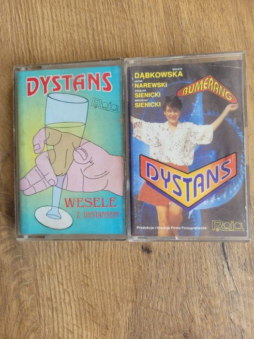 2 kasety - DYSTANS - Wesele z Dystansem i Bumerang . Sprzęt AV . Płyty . Kasety . DVD . Tanio !