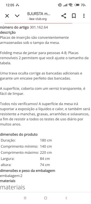 Mesa de cozinha preta IKEA com 4 cadeiras.