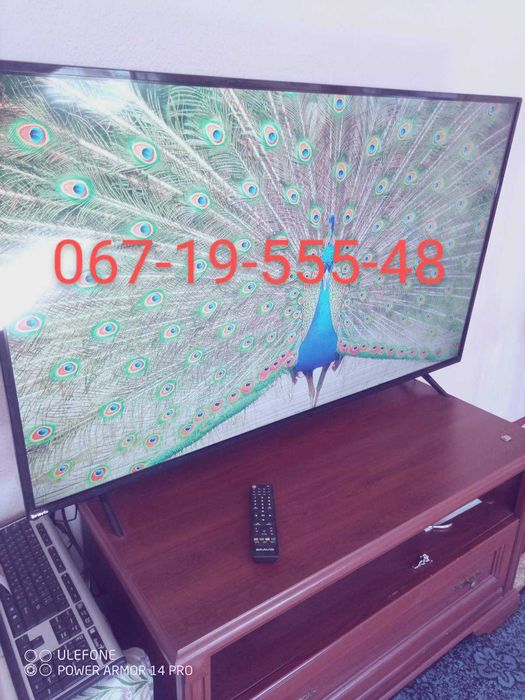 Телевизор BRAVIS 55" смарт тв. Т2.под ремонт