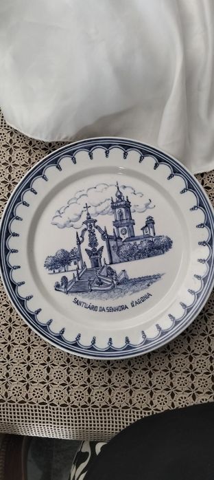 Prato de loiça decorativo de Viana do castelo senhora  Dagonia