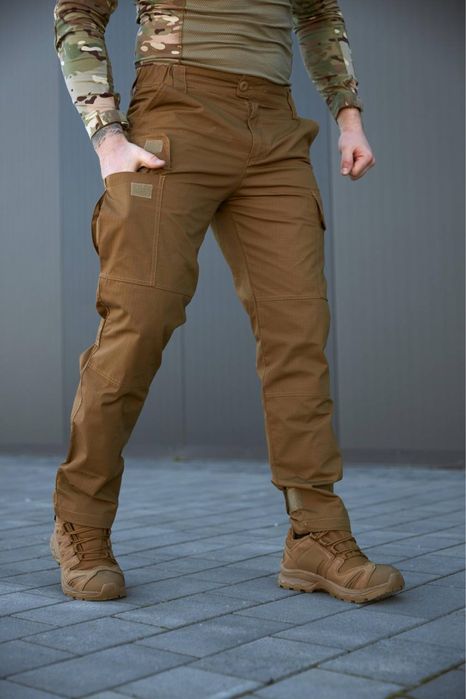 Штани тактичні Койот рип-стоп чоловічі повсякденні